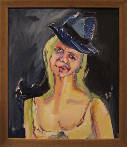 P031 2010 'Woman in Artist's Hat' 20"x23"