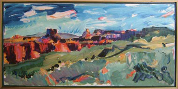 SOLD L005 2008 'Confluence from the Spur' 36"x18"
