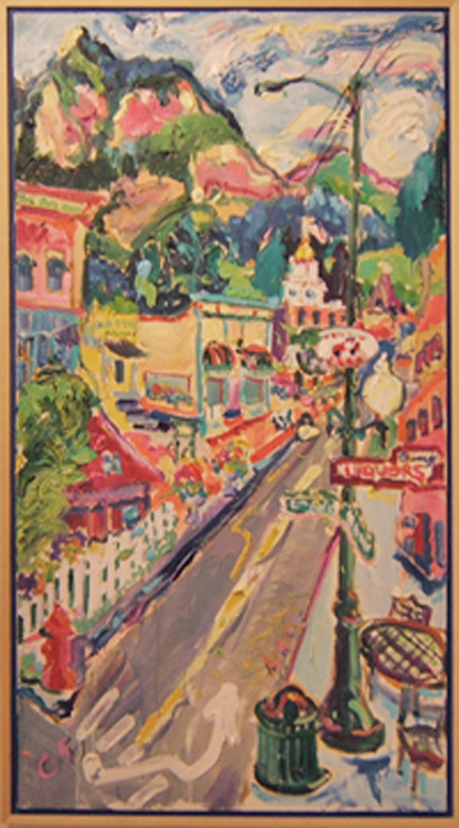 SOLD L037 2005 'Main Street, Ouray' 20"x36" 