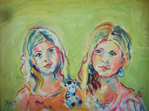 SOLD P009 2008 'Carly and Sage' 24"x18"