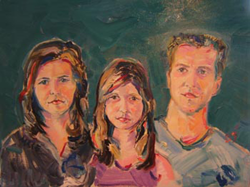 SOLD P020 2009 'Family Portrait' 24"x18"
